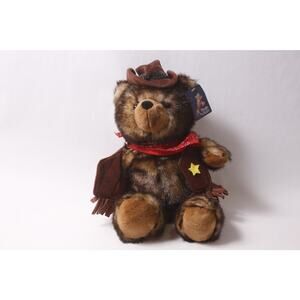 SKM Sheriff Teddy Bear Plush in a Rush Stuffed Animal with Tag ~ 260304-WH 1031